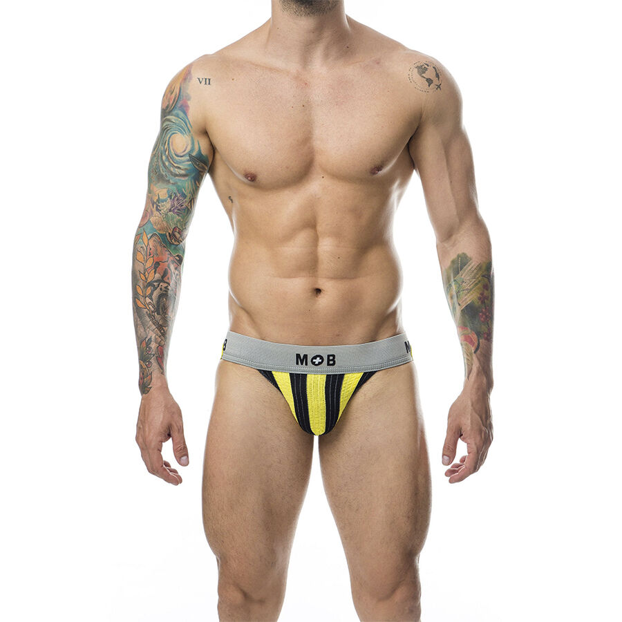 Jockstrap męski z bawełnianą kieszenią i wytrzymałym pasem dla wygody MOB