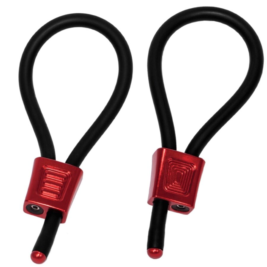 ElectraStim Prestige ElectraLoops, regulowane pierścienie do elektrostymulacji, czerwone
