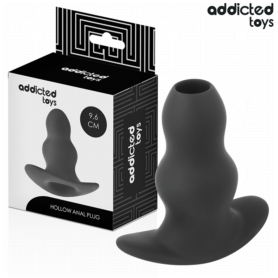 Silikonowy korek analny ADDICTED TOYS z wydrążoną konstrukcją, rozmiar M