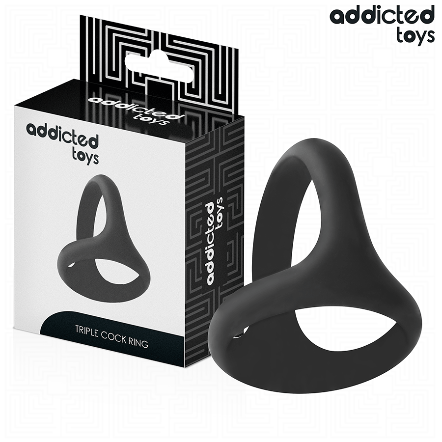 ADDICTED TOYS Thick Triple pierścień erekcyjny bez wibracji