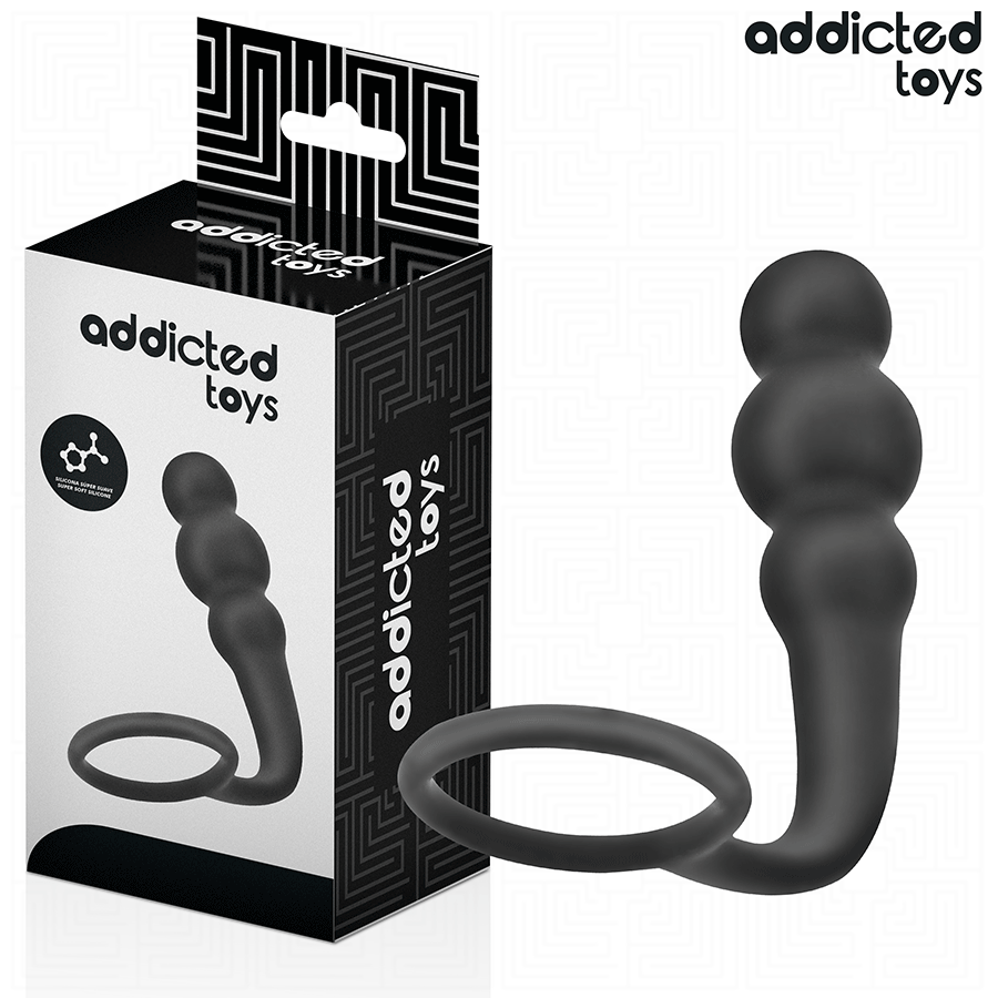 ADDICTED TOYS korek analny z pierścieniem Model 1 z silikonu