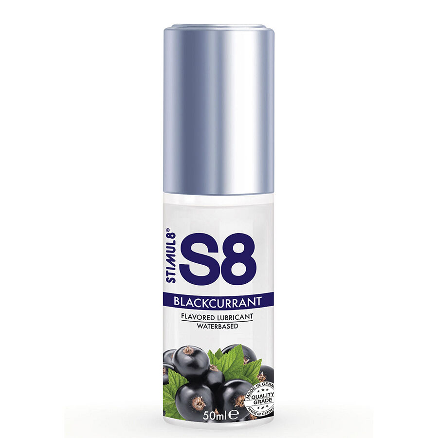 Lubrykant smakowy STIMUL8 S8 o smaku czarnej porzeczki, 50 ml