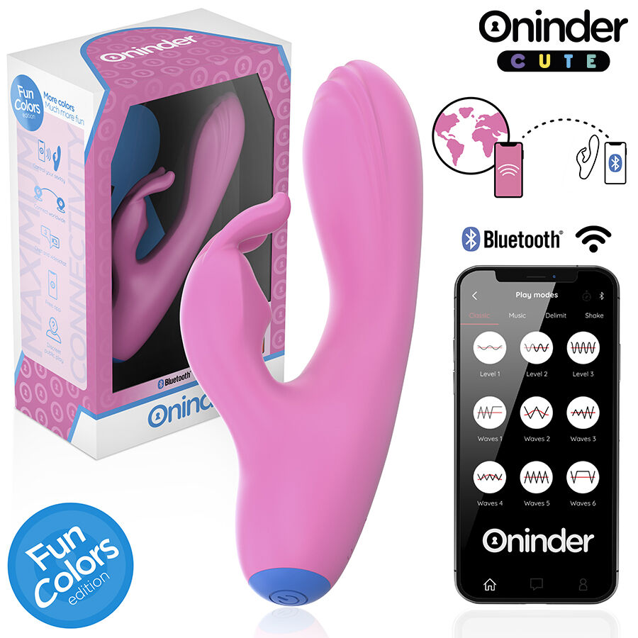 Wibrator ONINDER CUTE Love Bunny sterowany aplikacją