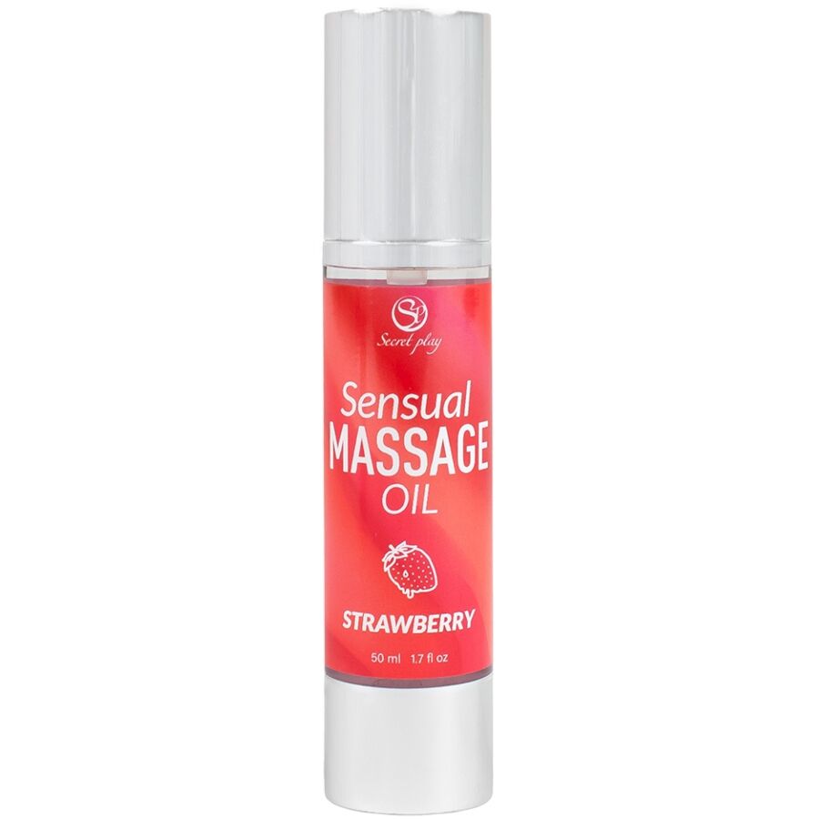 SECRETPLAY olejek do masażu o zapachu truskawkowym, 50 ml