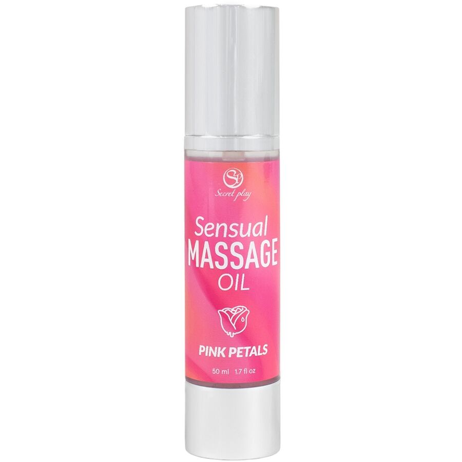 Olejek do masażu SECRETPLAY Pink Petals o zapachu róży, 50 ml