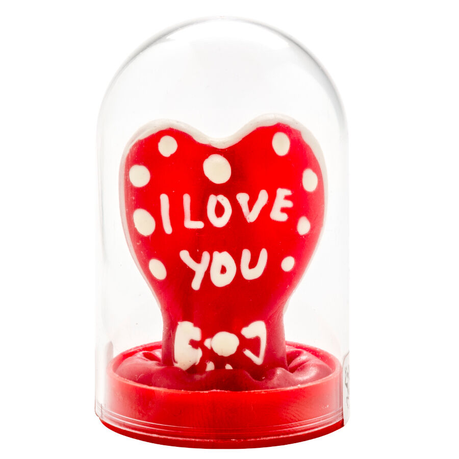 Condomerie I Love You Model 1 z motywem serca, zabawny prezent erotyczny