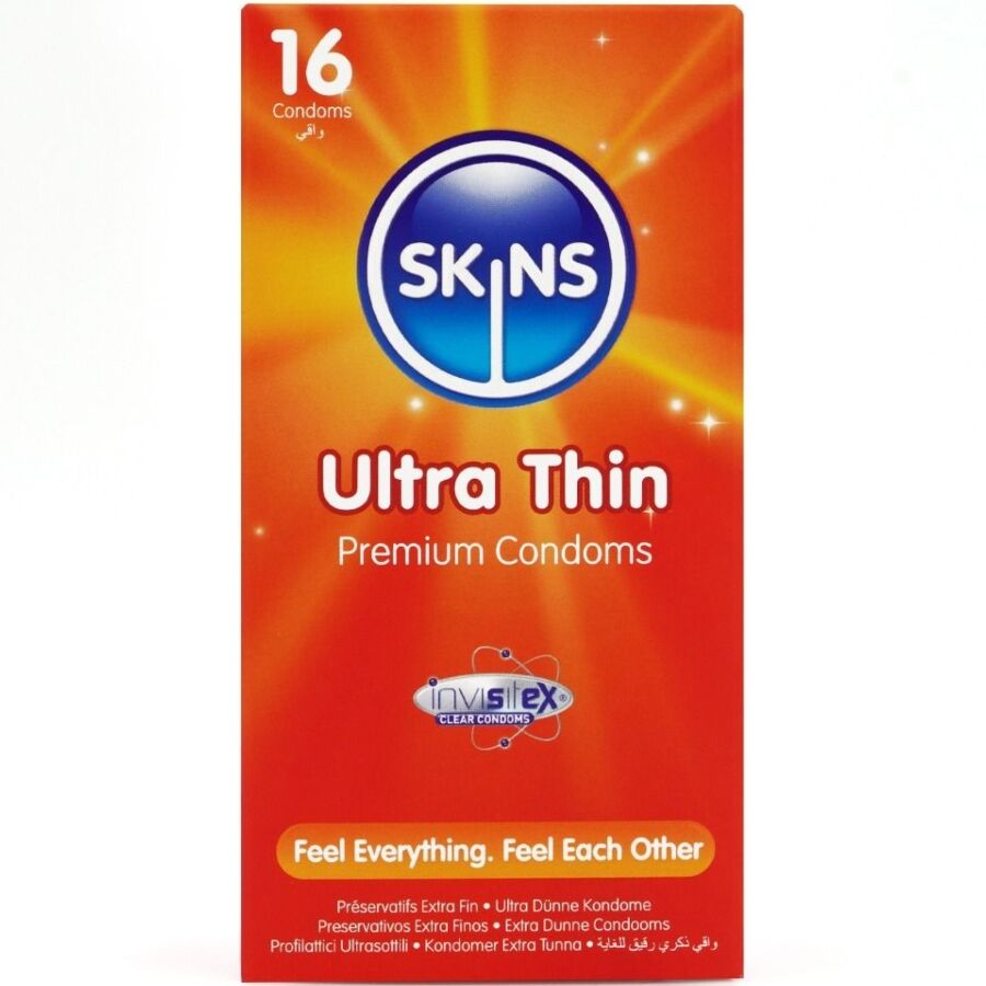 Cienkie prezerwatywy SKINS Ultra Thin, 16 sztuk