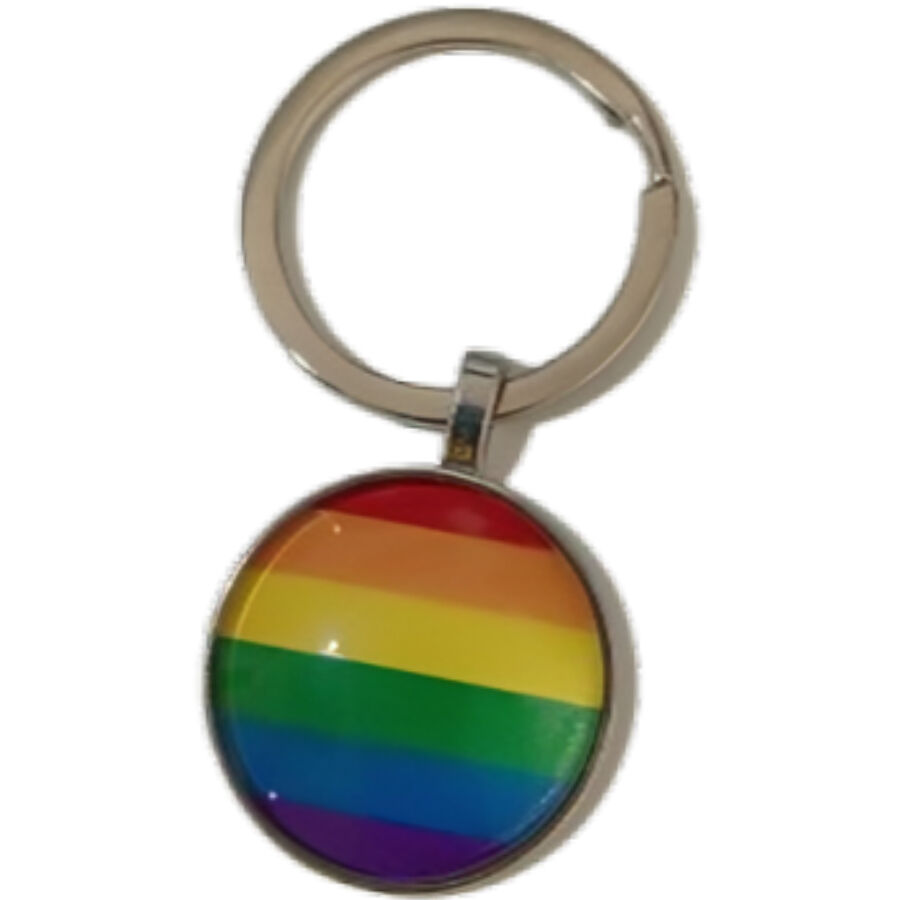 Brelok PRIDE z tęczową flagą