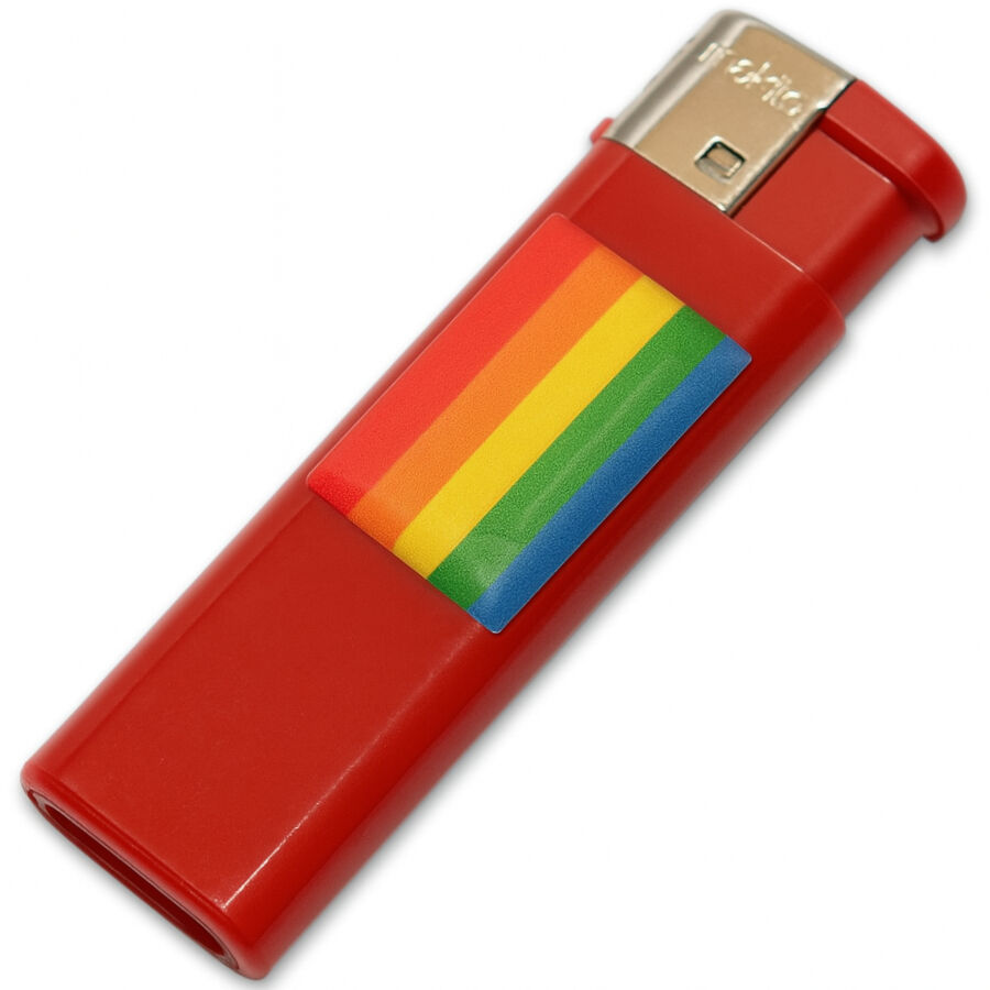 Zapalniczka PRIDE z tęczową flagą