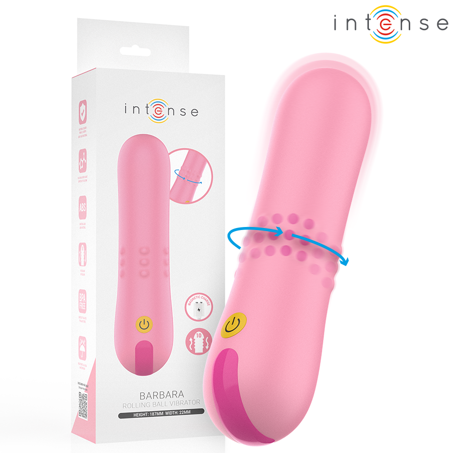 Wibrator INTENSE BARBARA z obracającymi się kulkami