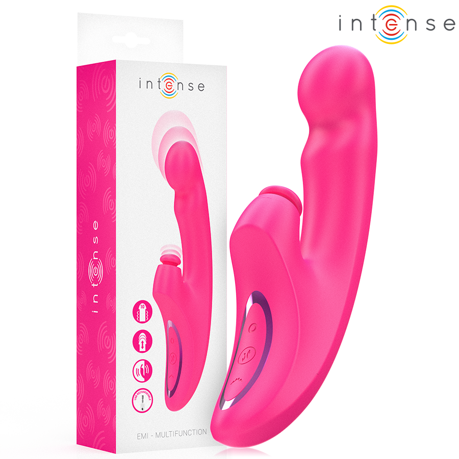 Wibrator wielofunkcyjny INTENSE EMI, 13,5 cm, różowy