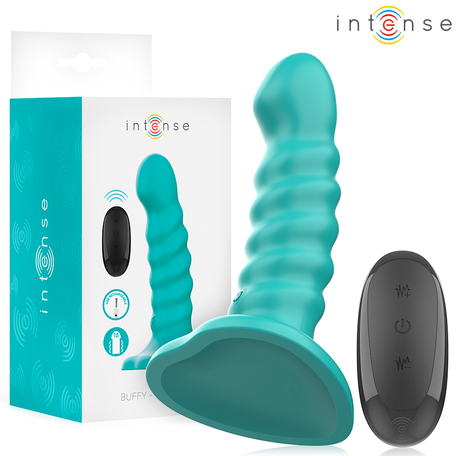 Wibrator INTENSE Buffy S z pilotem, niebieski