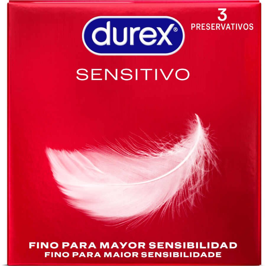 Cienkie prezerwatywy Durex Sensitive, 3 sztuki