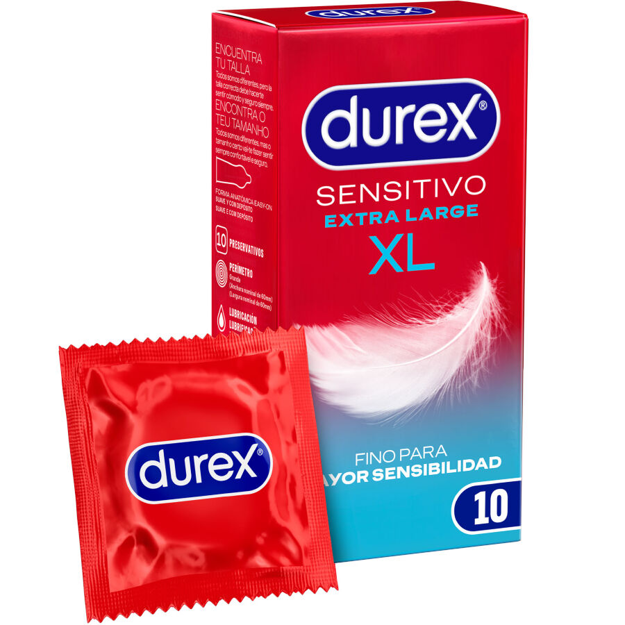 Prezerwatywy Durex Sensitive XL, 10 sztuk