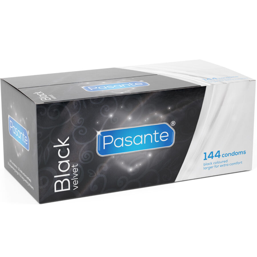 Prezerwatywy PASANTE Black Velvet, 144 sztuki