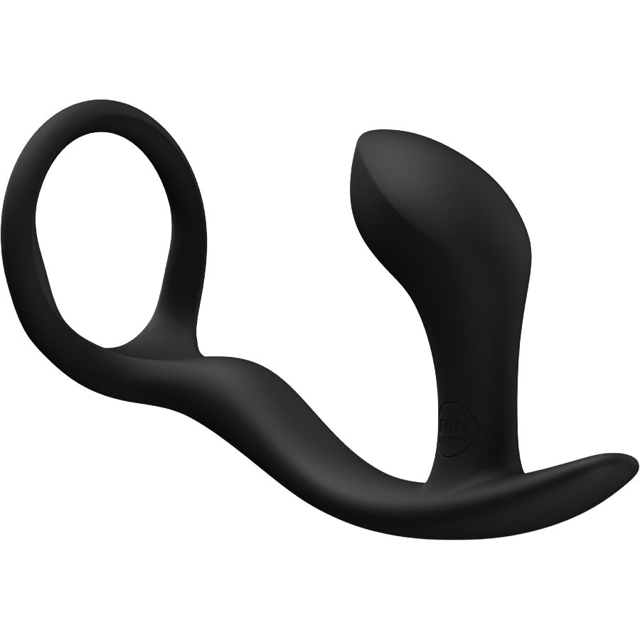 FUN FACTORY Bootie Ring korek analny z funkcją ruchu posuwistego, czarny