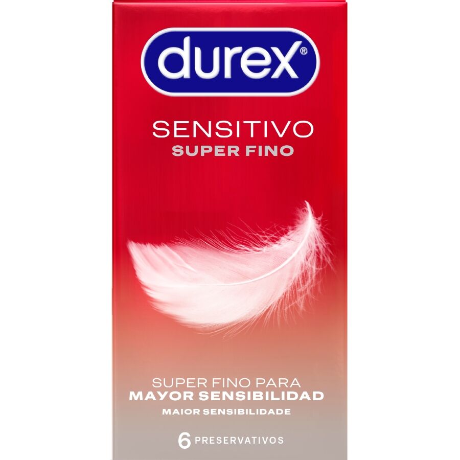 Durex Super Thin Sensitive, cienkie prezerwatywy, 6 sztuk
