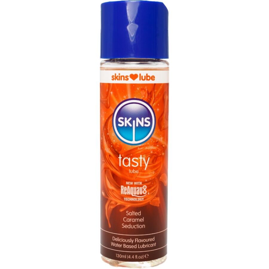 SKINS Tasty lubrykant smakowy, słony karmel, 130 ml