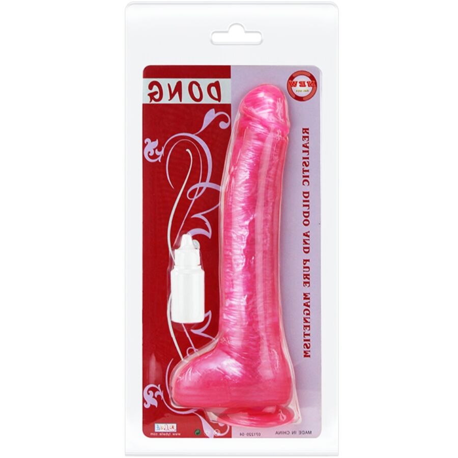 Realistyczny dildo BAILE z przyssawką, różowy