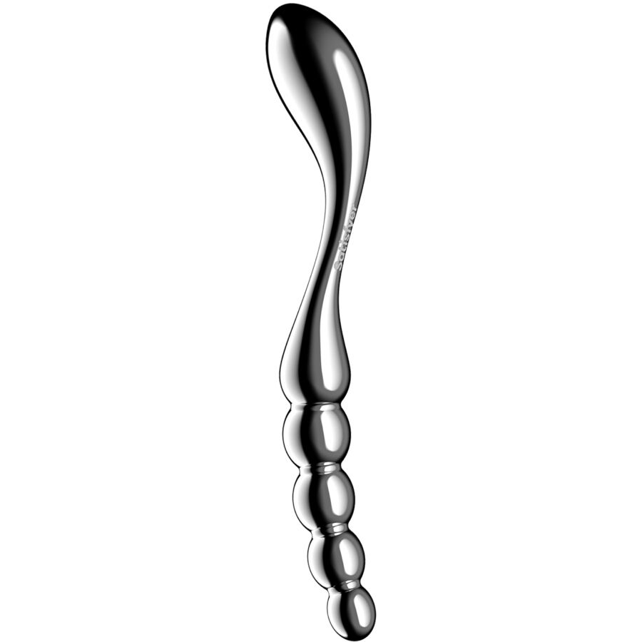 Satisfyer Star Force 1 podwójny dildo ze stali nierdzewnej