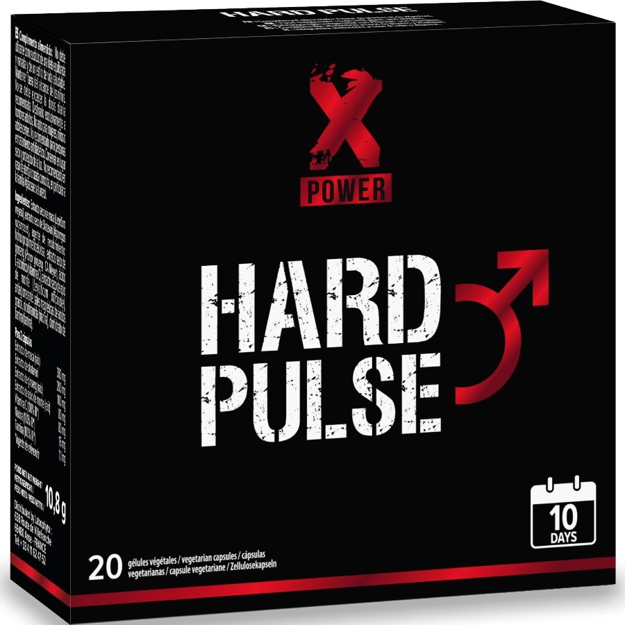 Xpower Hard Pulse, 10 Dniowa Kuracja Ekspresowa, Większa Erekcja I Wytrzymałość, 20 Kapsułek