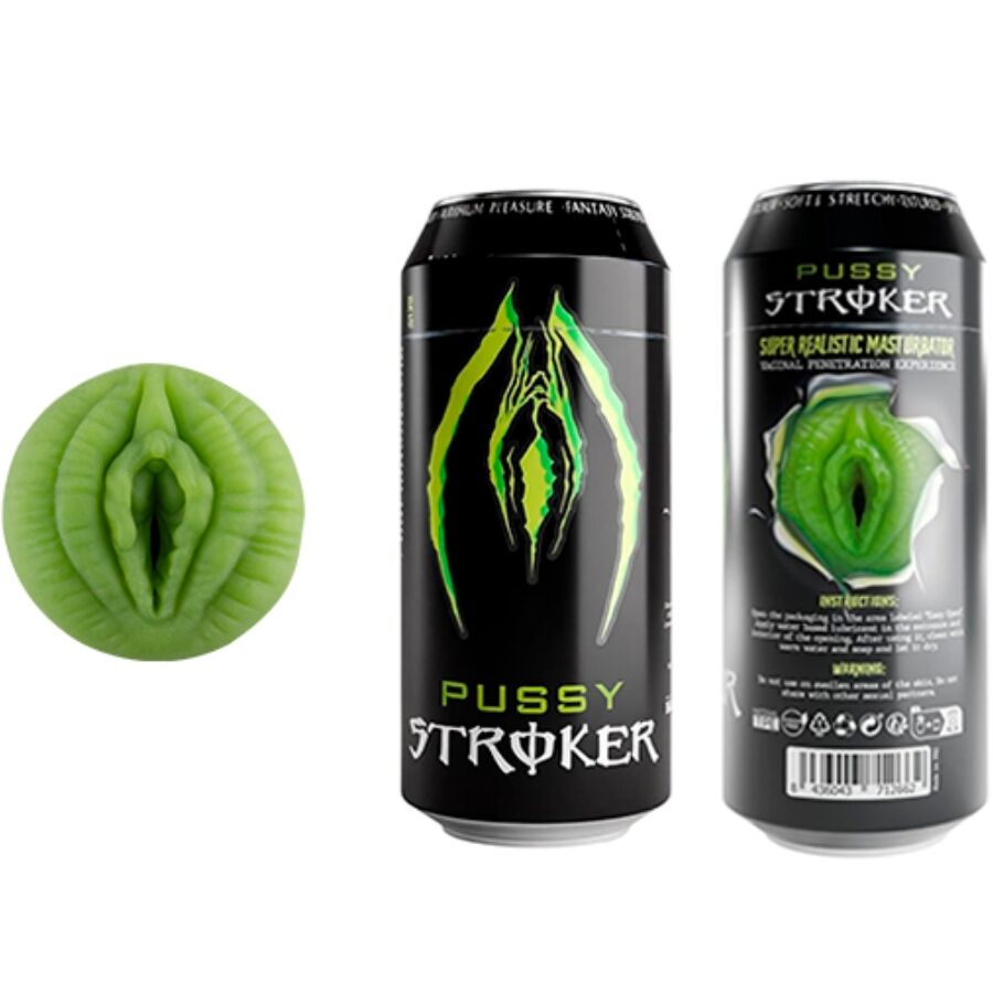 Alive Pussy Stroker Masturbator Męski Wagina Puszka Napoju Energetycznego