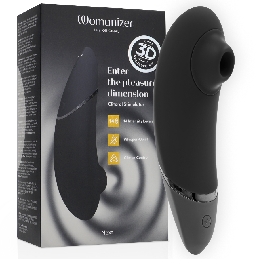 Womanizer Next stymulator falami powietrza, czarny