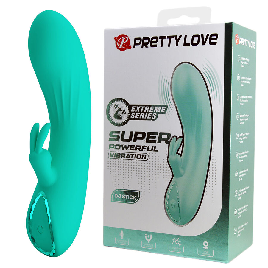 Pretty Love DJ Stick, wibrator króliczek w turkusowym kolorze