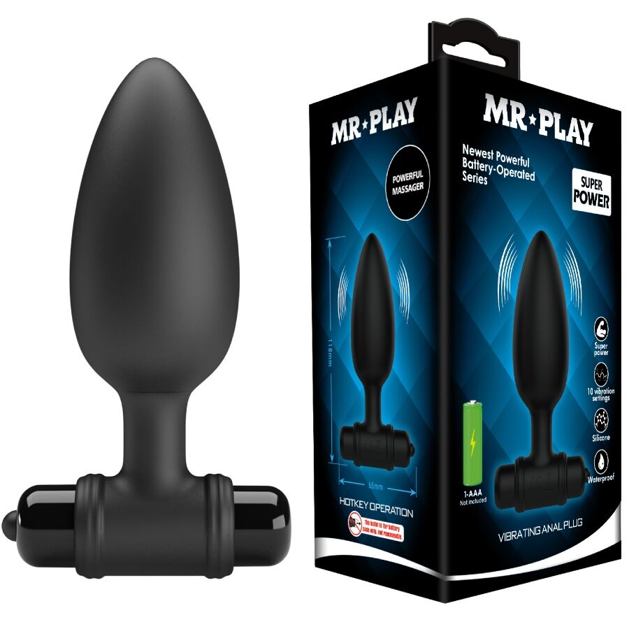 Wibrujący korek analny MR PLAY Super Power
