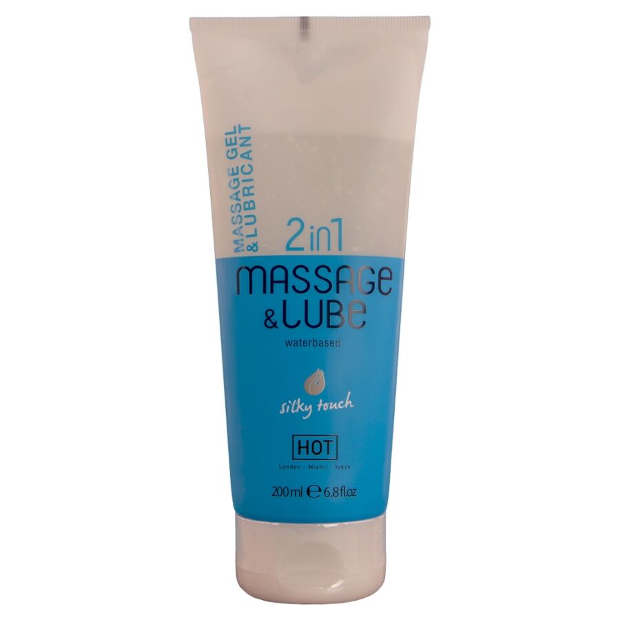 HOT Silky Touch żel do masażu i lubrykant na bazie wody, 200 ml