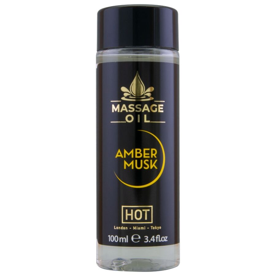 HOT olejek do masażu o zapachu ambry i piżma, 100 ml