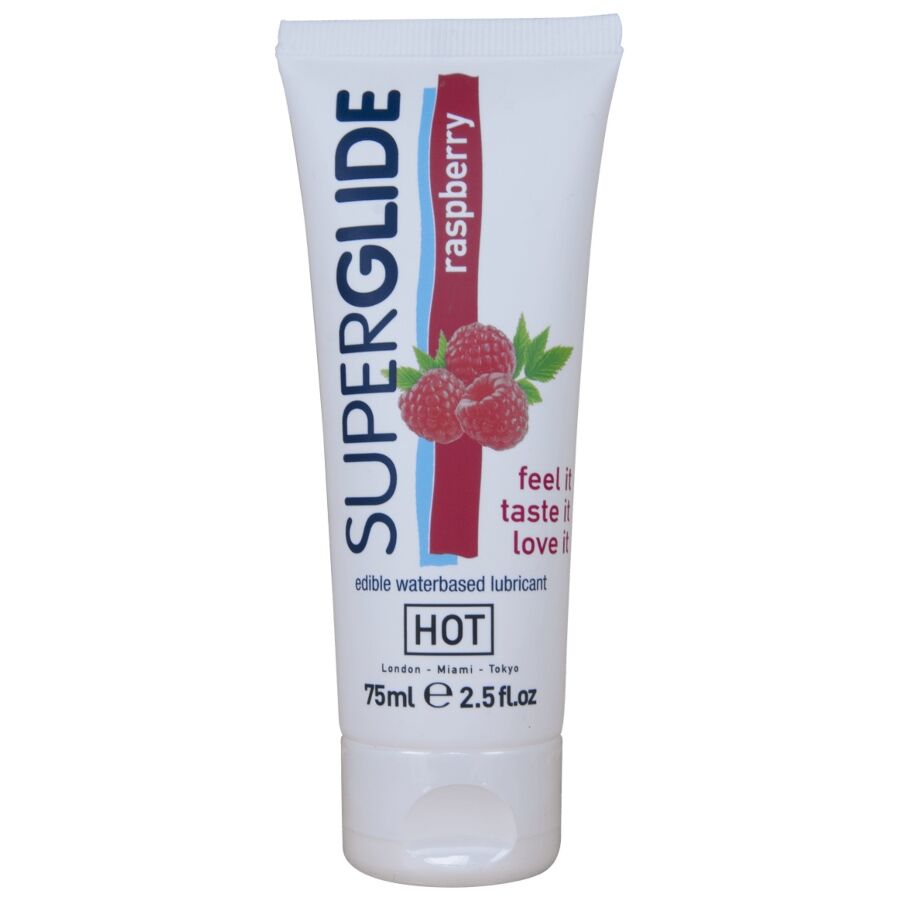 HOT Superglide lubrykant o smaku maliny, 75 ml