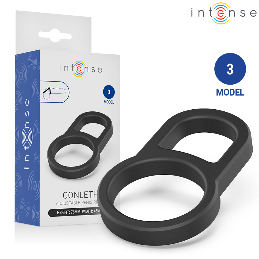 INTENSE Conleth Model 3 regulowany podwójny pierścień na penisa bez wibracji