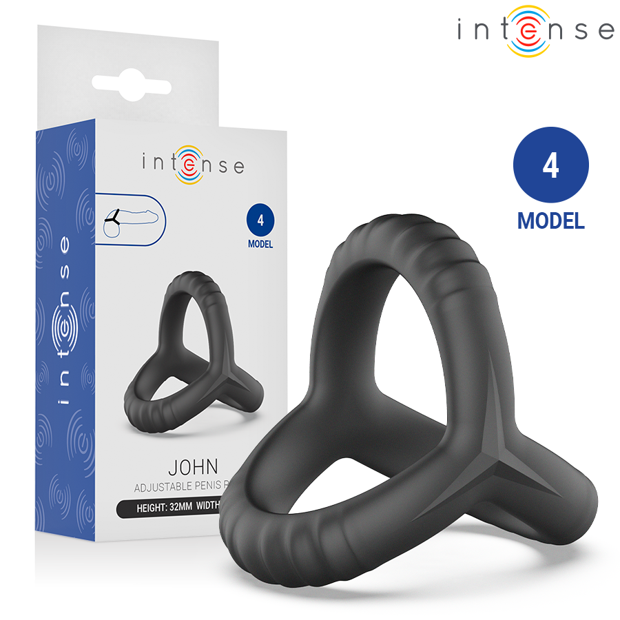 INTENSE John Model 4 potrójny pierścień na penisa bez wibracji