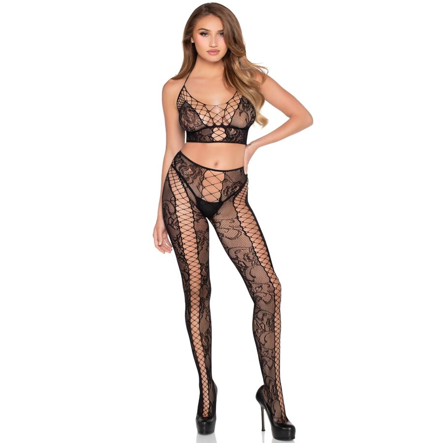 Komplet bielizny Leg Avenue: krótki top i legginsy