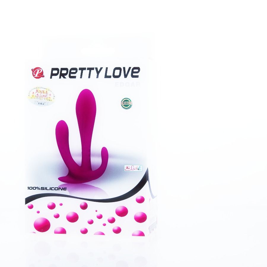 Wibrator do podwójnej stymulacji z masażerem łechtaczki i stymulatorem analnym PRETTY LOVE
