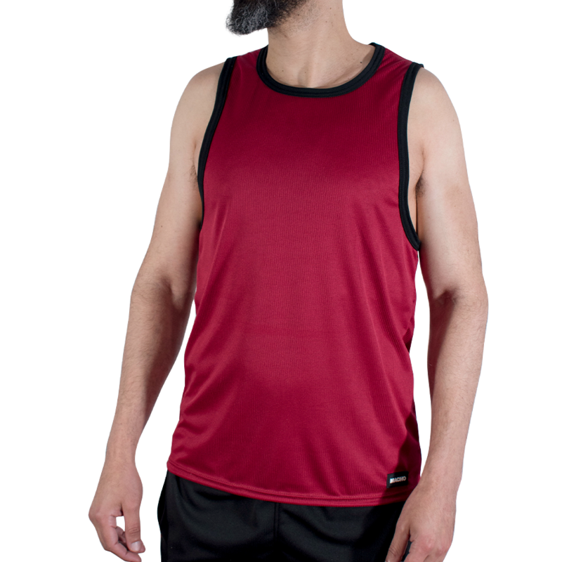Sportowa koszulka MACHO CMV003 w kolorze kasztanowym lub bordowym