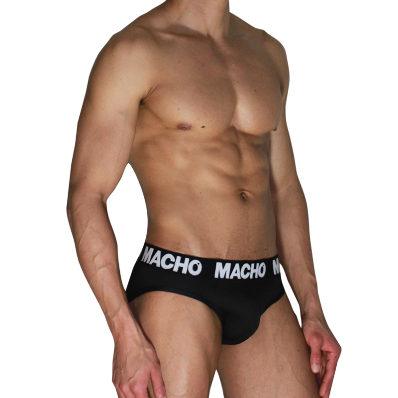 MACHO MCH007 Classic – klasyczne męskie slipy w czerni