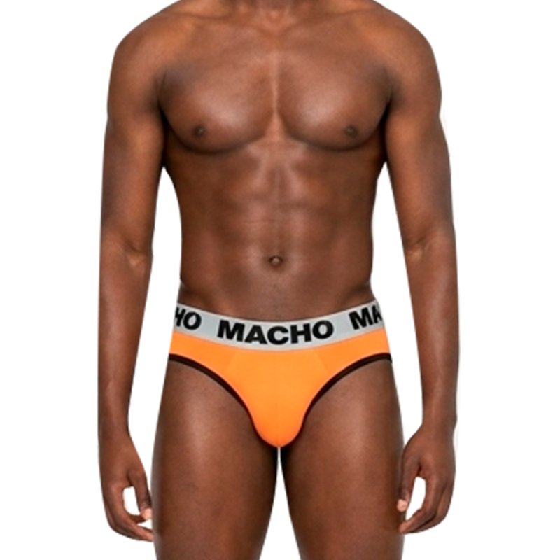 Męskie slipy MACHO MCH012 w kolorze pomarańczowym