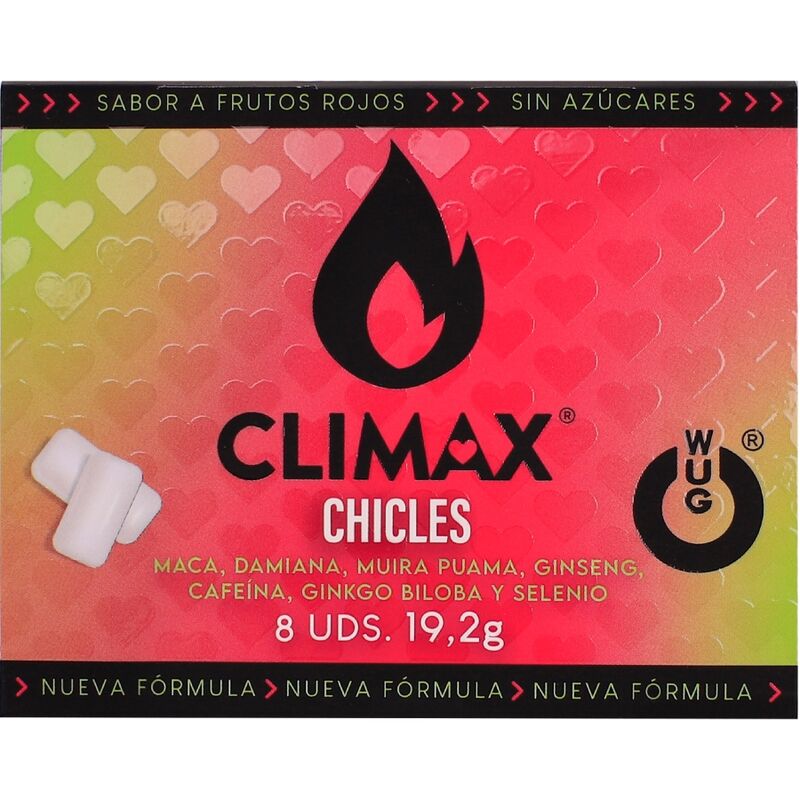 WUG GUM Climax suplement diety w gumie do żucia z ekstraktami roślinnymi