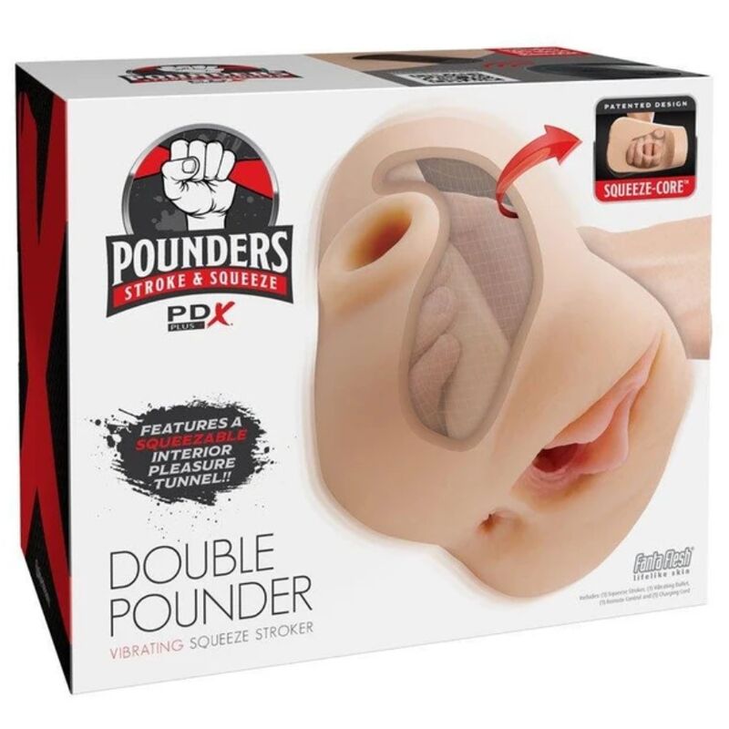 Wibrator masturbacyjny PDX PLUS+ Double Pounder
