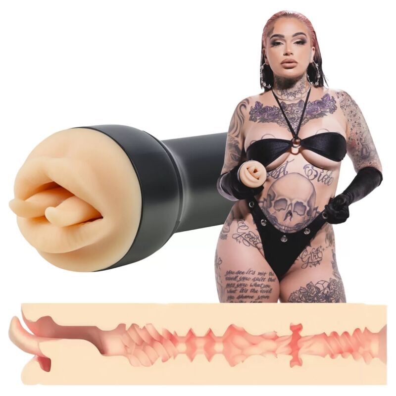 Masturbator KIIROO Raven Mouth z teksturowanym wnętrzem
