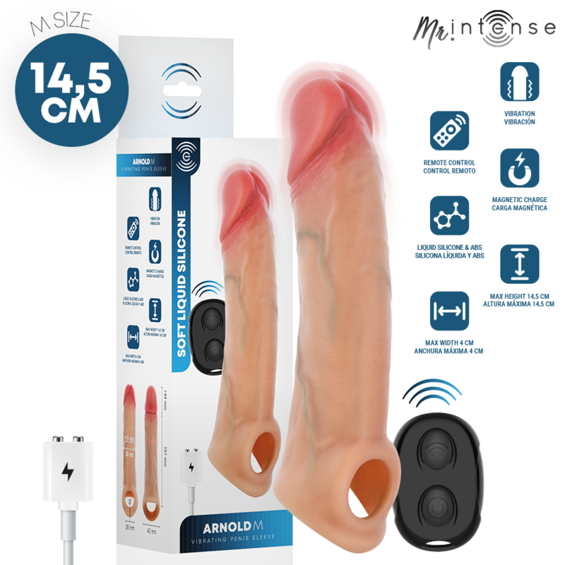 MR. INTENSE Arnold M nakładka na penisa z wibracjami