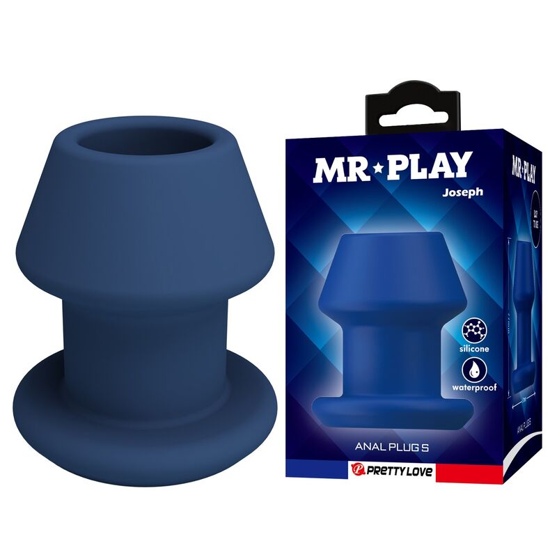 Silikonowy korek analny MR PLAY Jack, niebieski, rozmiar S