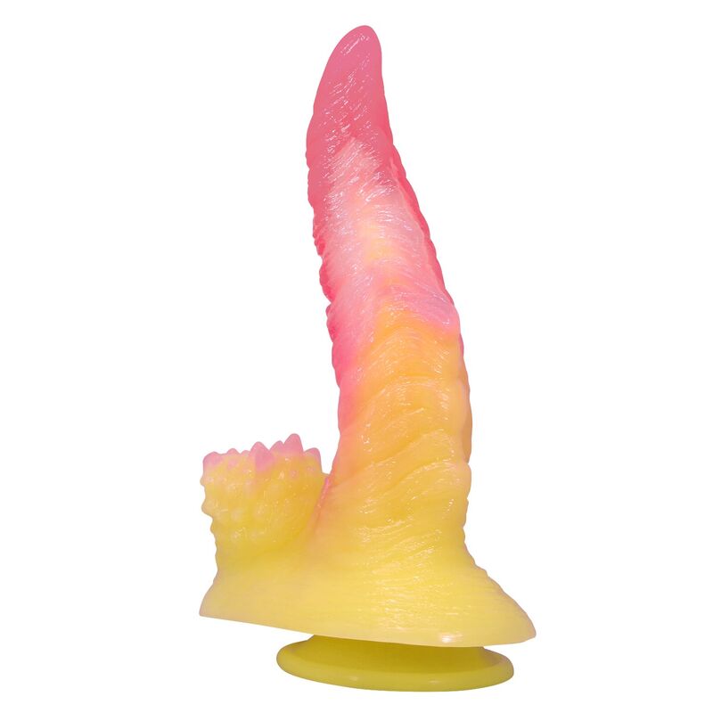 POWER MONSTERS Ripplied Monster dildo z przyssawką, 22,5 cm