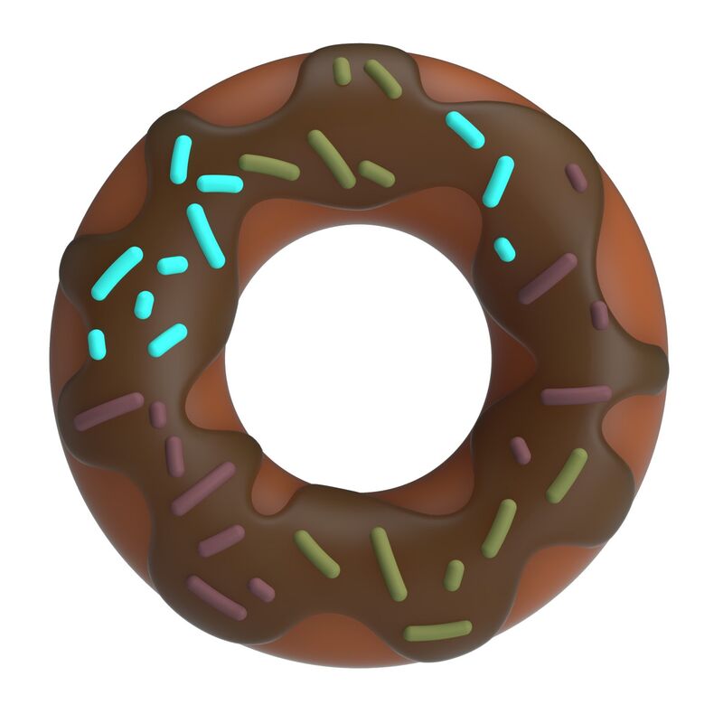 Pierścień na penisa Pretty Love Super Donut bez wibracji