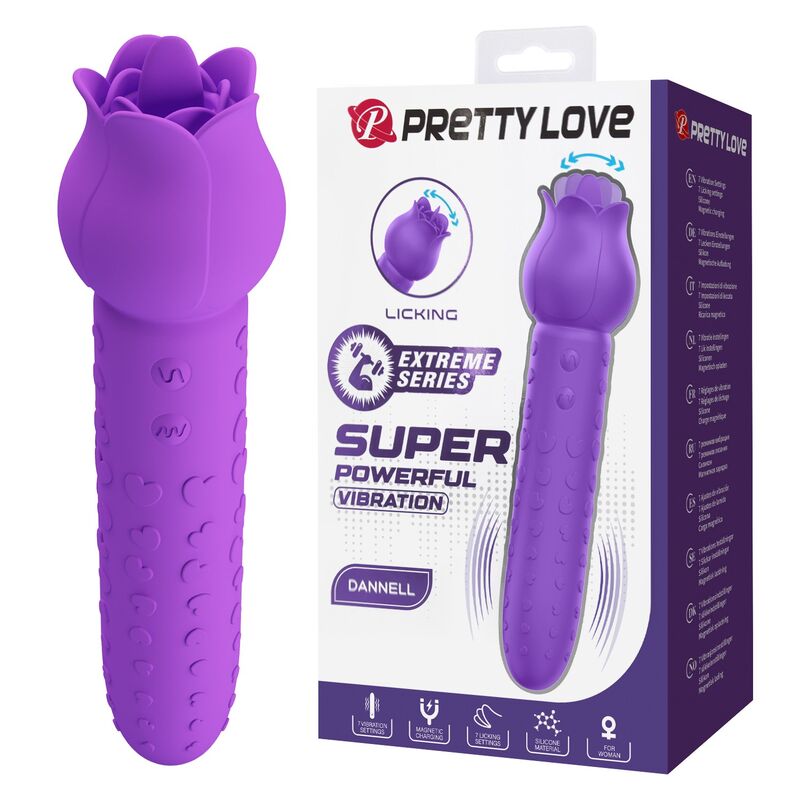 Wibrator łechtaczkowy Pretty Love Dannell ze stymulacją językiem