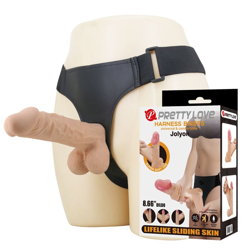 PRETTY LOVE Jolyon zestaw strap-on z elastycznym dildo