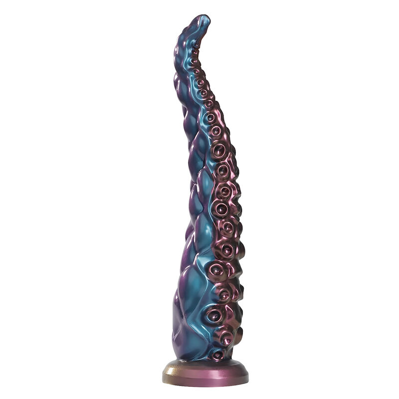 Power Monsters Abyssal Tentacle silikonowy dildo, trójkolorowy