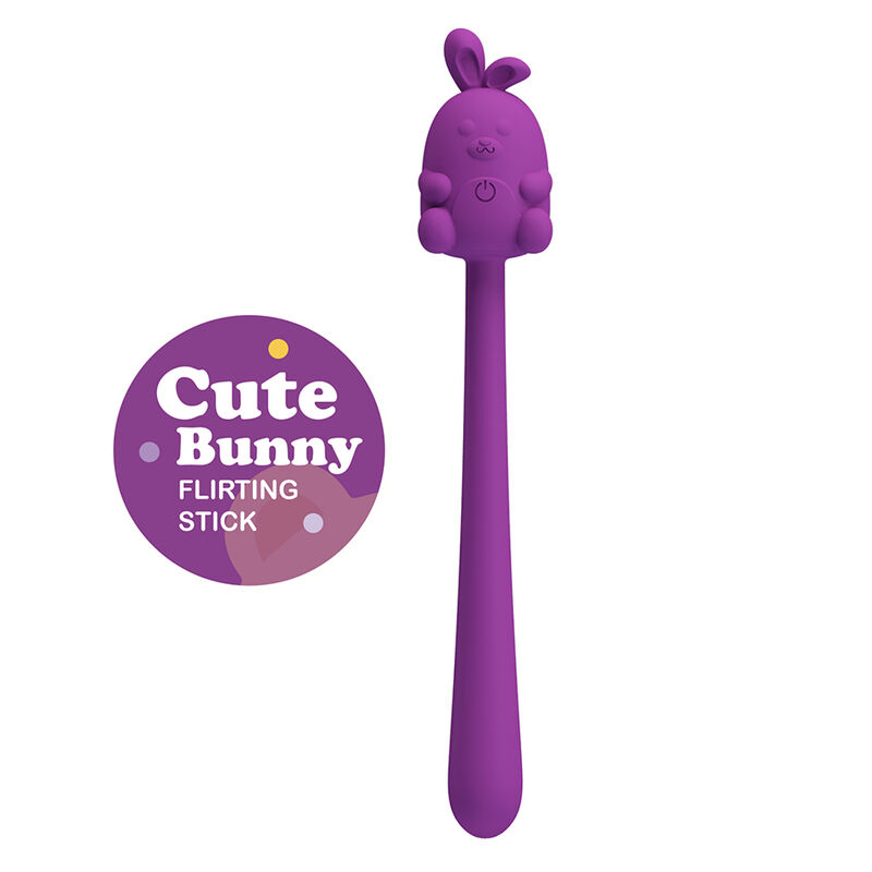 Elastyczny wibrator Pretty Love Cute Bunny, fioletowy